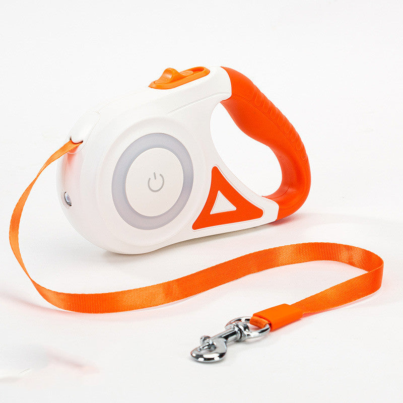 Retractable Automatic Spotlight Dog Leash Collar