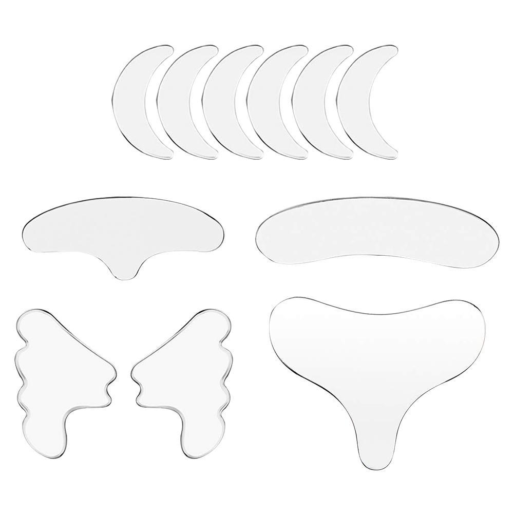 11PCS Reusable Silicone Anti Wrinkle Facial Pad