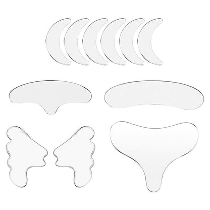 11PCS Reusable Silicone Anti Wrinkle Facial Pad