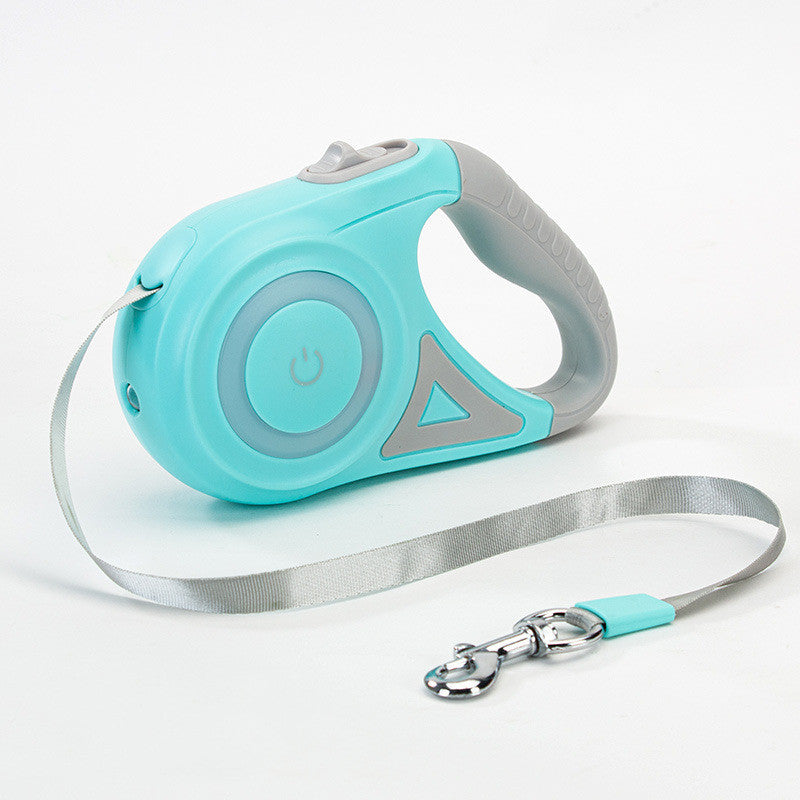 Retractable Automatic Spotlight Dog Leash Collar