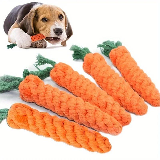 Cotton Pet Chew Carrot Rope Toy