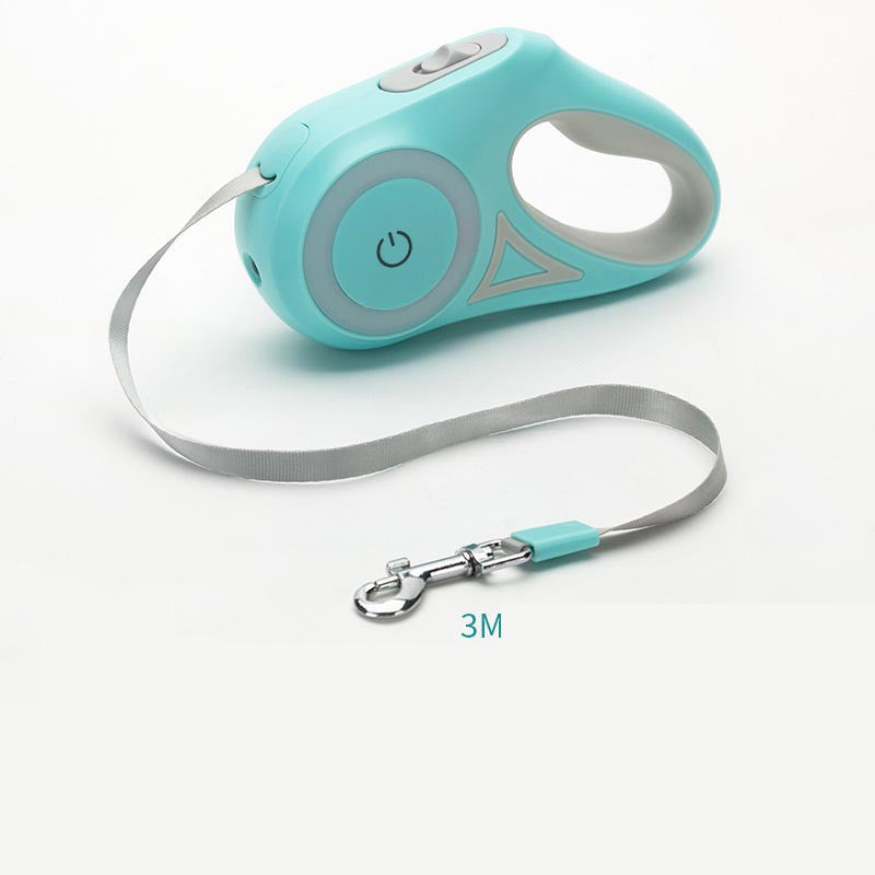 Retractable Automatic Spotlight Dog Leash Collar