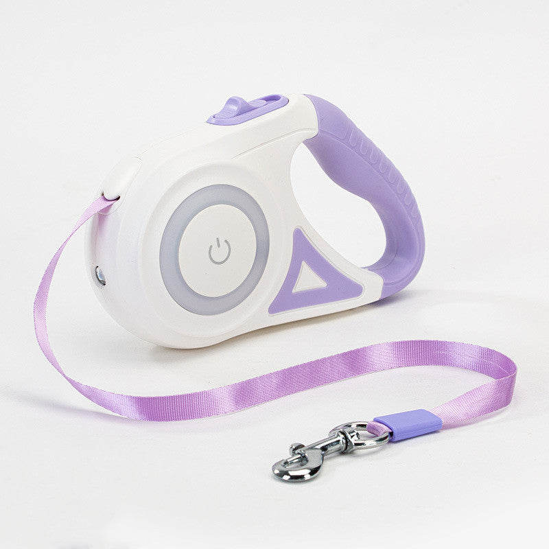 Retractable Automatic Spotlight Dog Leash Collar